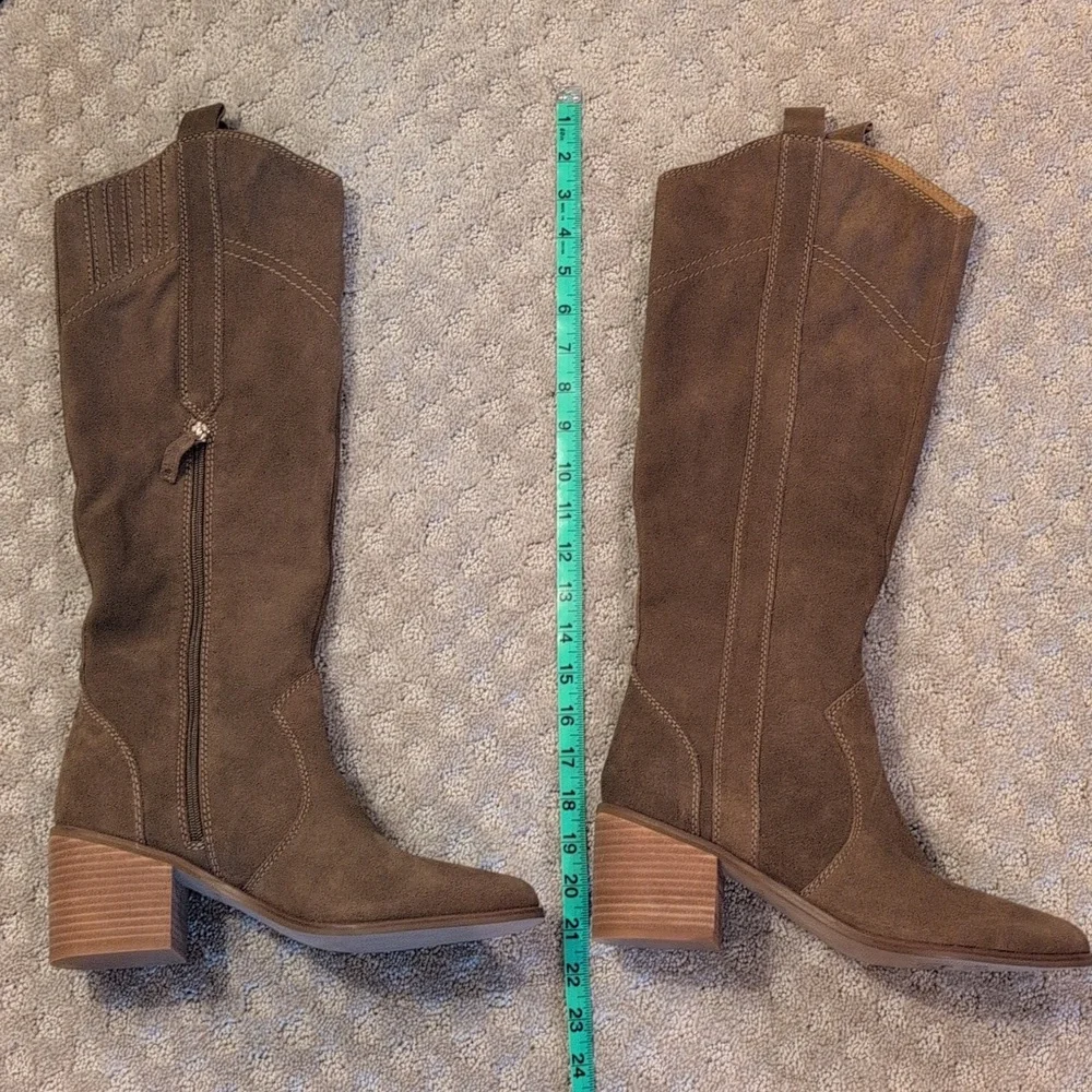 Kelsi Dagger Brooklyn Echo  Suede  Tall Western Boots, Anthropologie - Picture 12 of 14